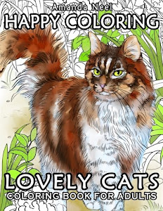 Happy Coloring : Lovely Cats - Coloring Book for Adults