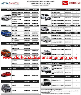 Harga Mobil Daihatsu Dealer Astra Semarang April 2019 Daihatsu Semarang