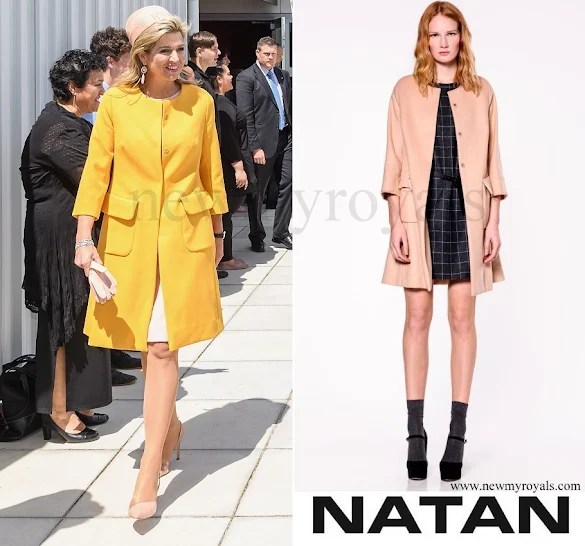 Queen Máxima wears NATAN Marigold Coat