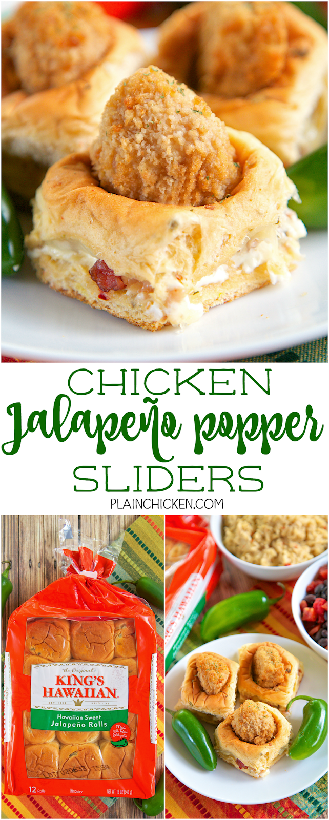 Chicken Jalapeno Popper Sliders Plain Chicken®