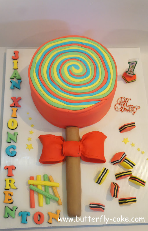 Butterfly Cake Lollipop Cake and Cupcakes