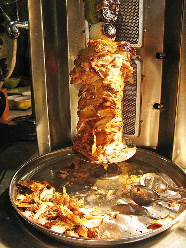 shawarma station Arabian Delights Buffet at Diamond Hotel's Corniche 