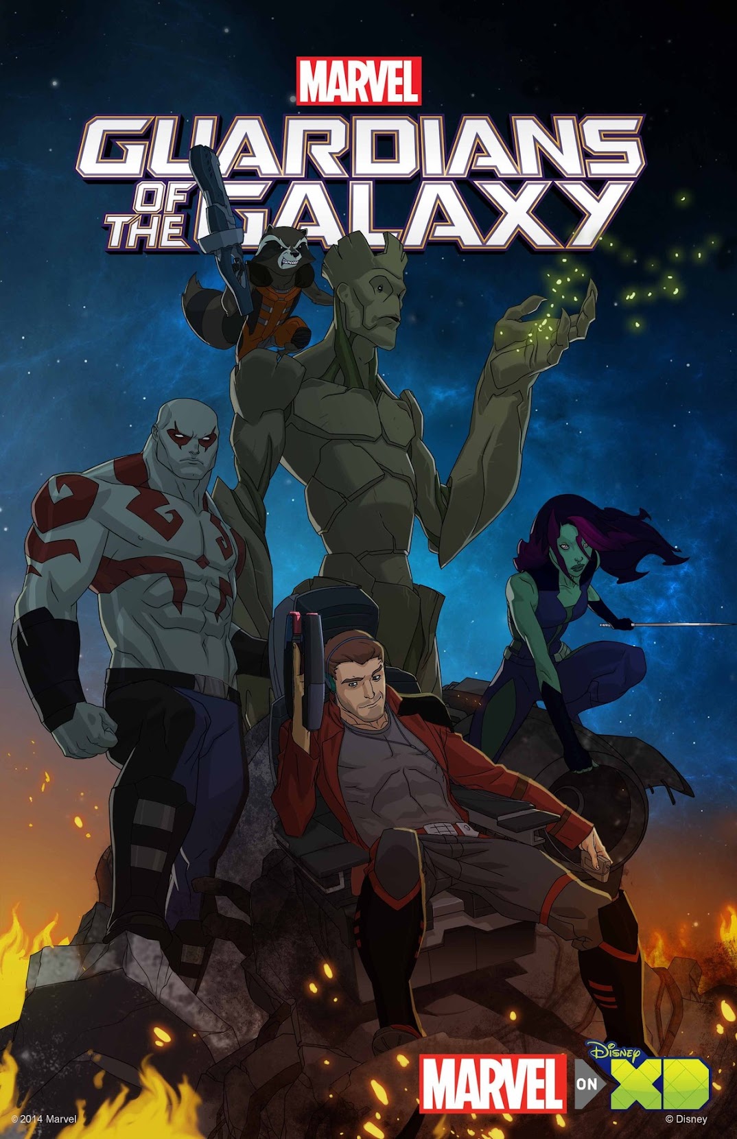 Nuevo poster de la serie animada Guardianes de la galaxia Nuevo poster de la serie animada Guardianes de la galaxia