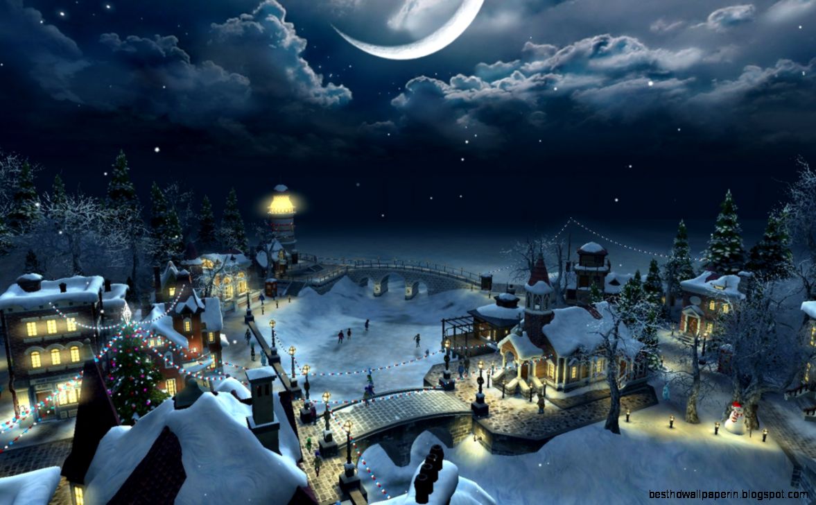 Christmas Night Scenery