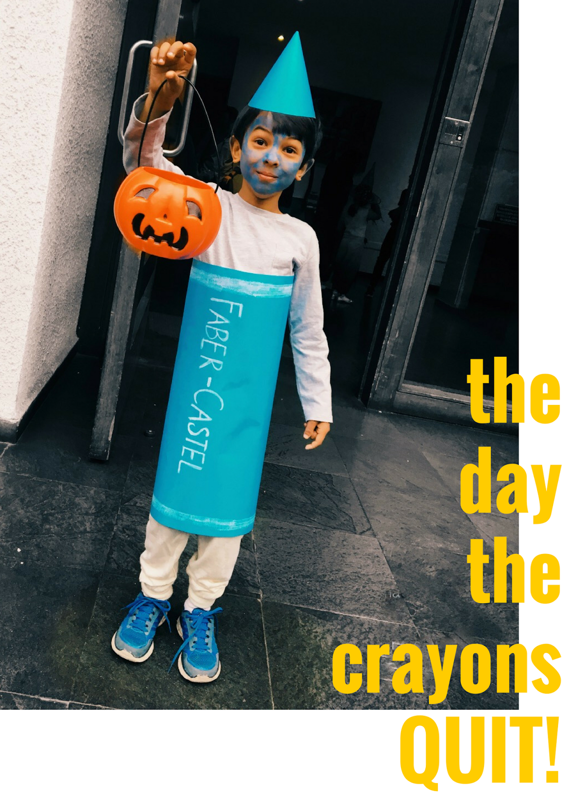 Practical Mom Halloween Crayon Costume from "The Day the Crayons Quit!"