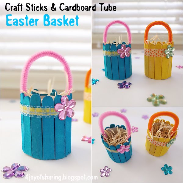 Cute And Easy Easter Basket Craft The Joy Of Sharing