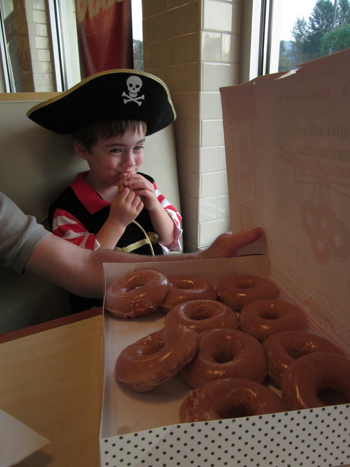 FreePlay Kids "Talk like a Pirate Day" at Krispy Kreme Doughnuts