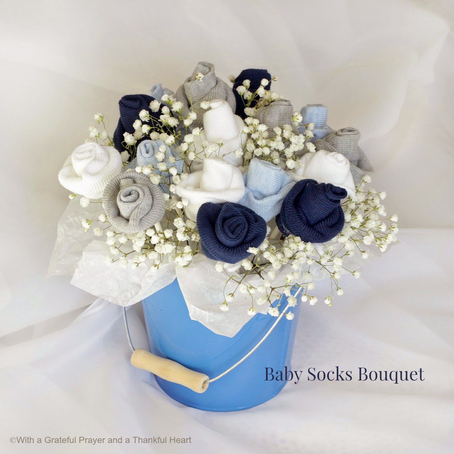 DIY Baby Socks Flower Bouquet The Idea King