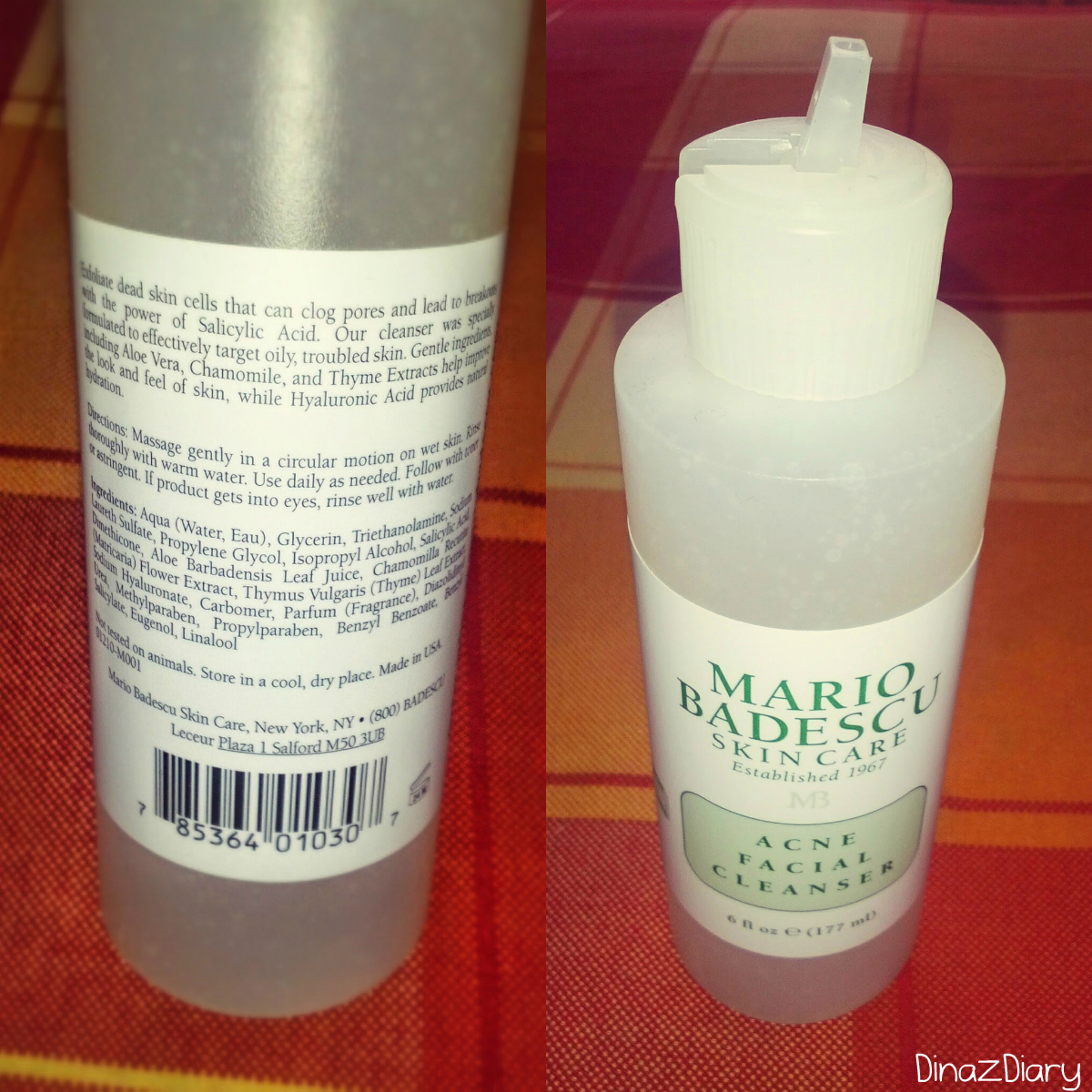 DinazDiary Mario Badescu Acne Facial Cleanser Review