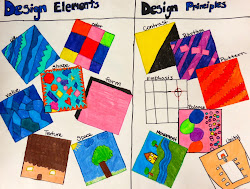 principles elements posters using creative outline were each