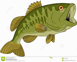 cartoon bass fish