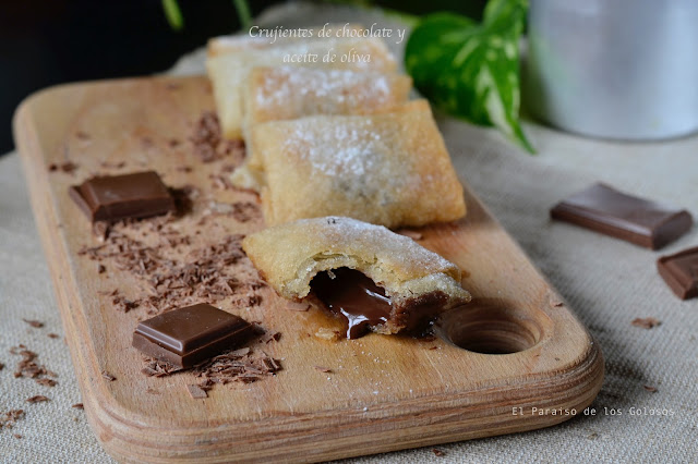 Crujientes De Chocolate Y Aceite De Oliva
