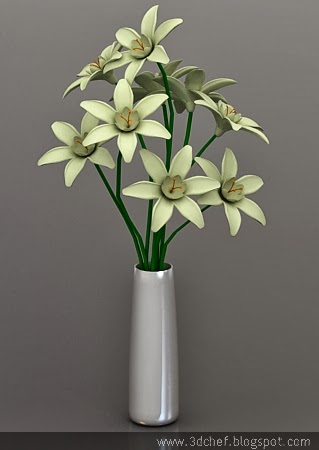 Beautiful Flower 3d Model - Free 3D Model