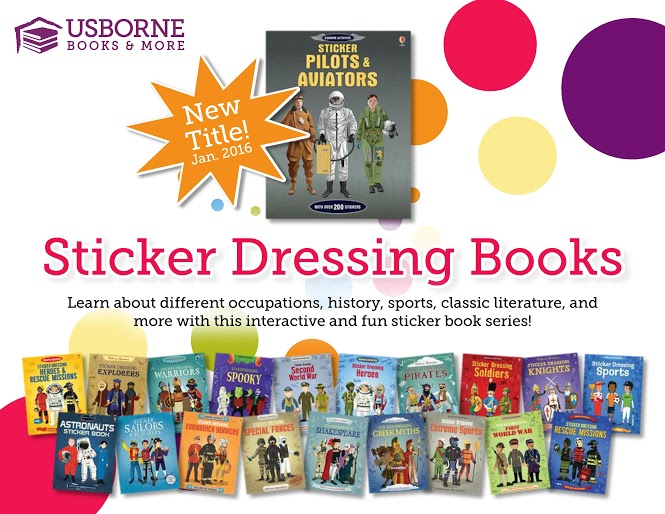 The Lion is a Bookworm Usborne Review Sticker Dressing Books