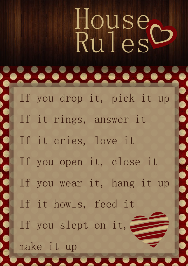 Twisted Party: House Rules
