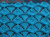 shell lace knitting pattern