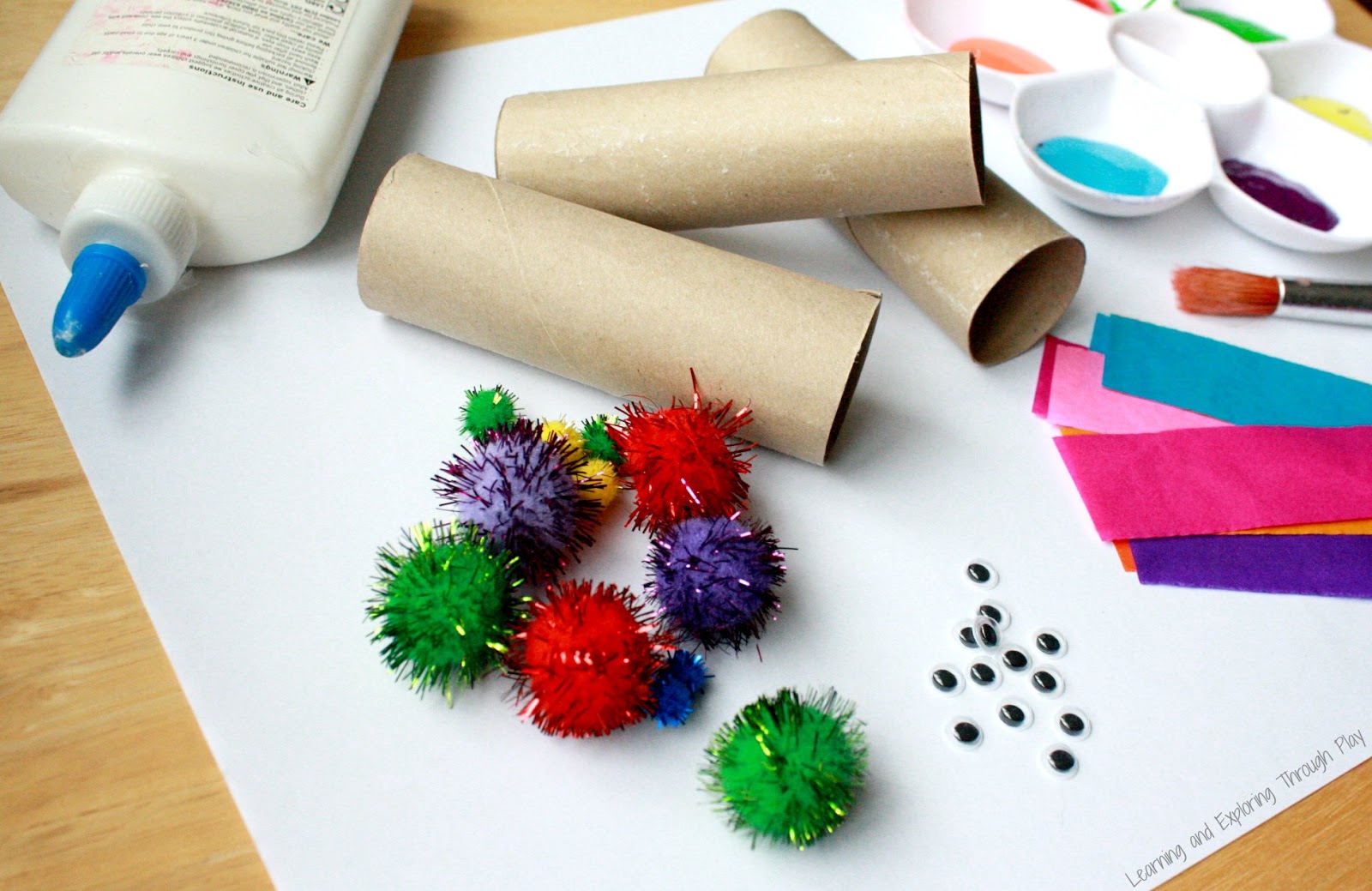 Learning and Exploring Through Play Toilet Roll Dragon Craft