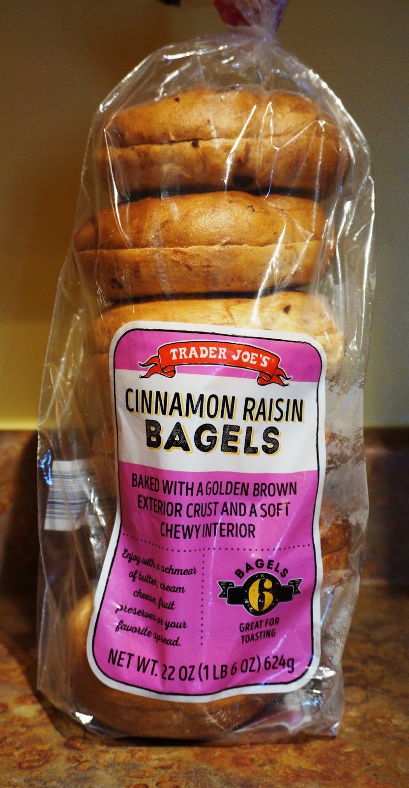 Exploring Trader Joe's Trader Joe's Cinnamon Raisin Bagels