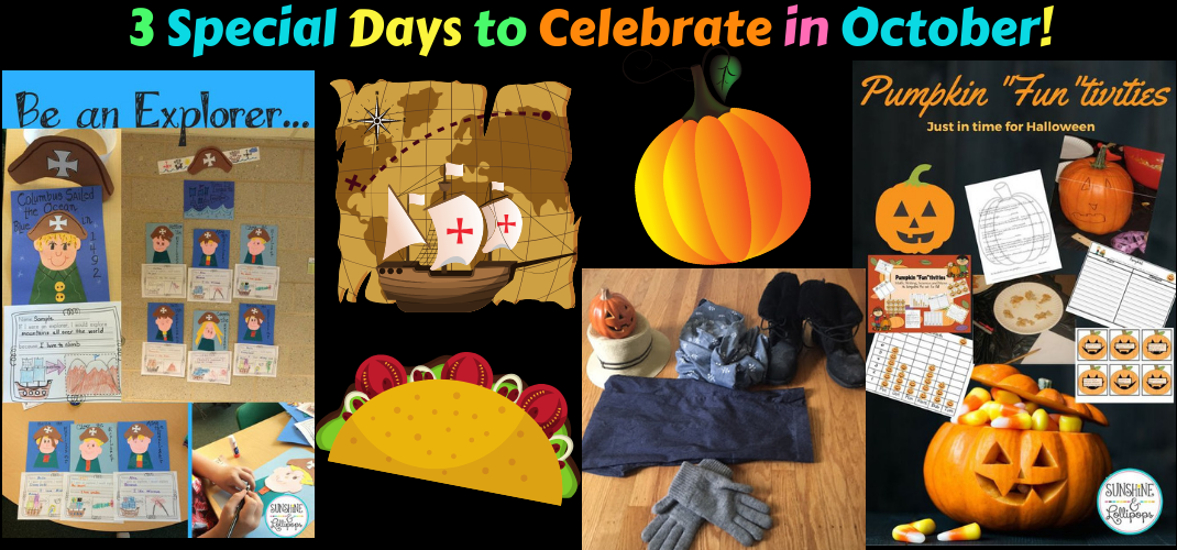 3 Special Days to Celebrate in October Sunshine and Lollipops