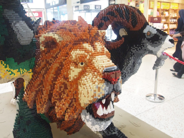 The Chimera - Mythical Beasts LEGO statue at The Mall, Luton The Chimera - Mythical Beasts LEGO statue at The Mall, Luton