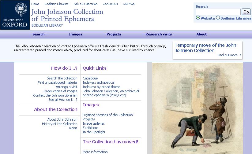 John Johnson Collection's Ephemera Resources blog John Johnson
