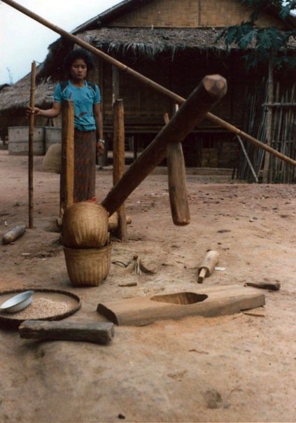 A mountain village in Nan province, North Thailand (1985). Photo by Jonathan Stiles A mountain village in Nan, North Thailand (1985) by Jonathan Stiles