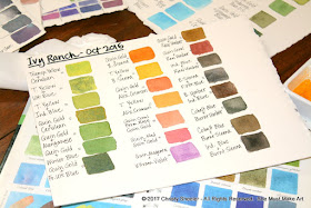 The color mixing chart for this artwork is ready to go!