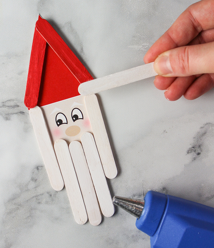 The Craft Patch: Popsicle Stick Santa Christmas Craft for Kids