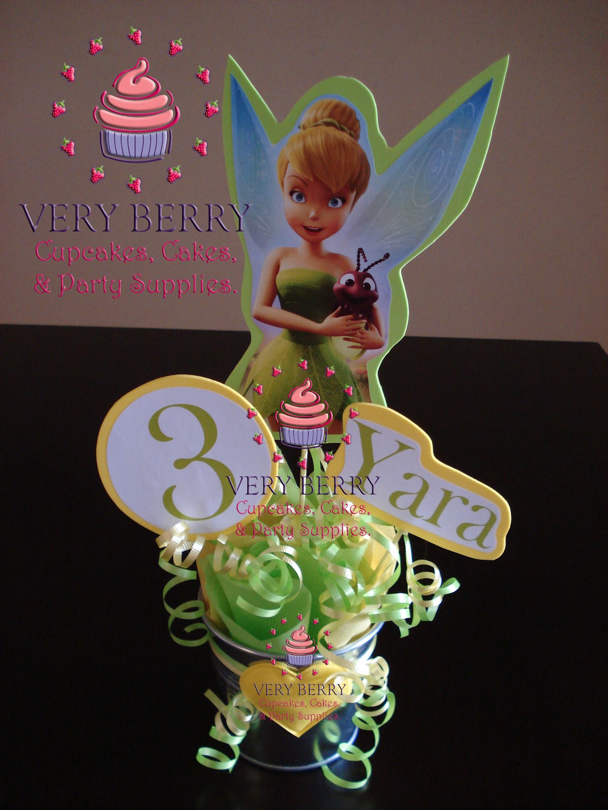 Veryberry Cupcakes TINKERBELL FOMI CENTERPIECES