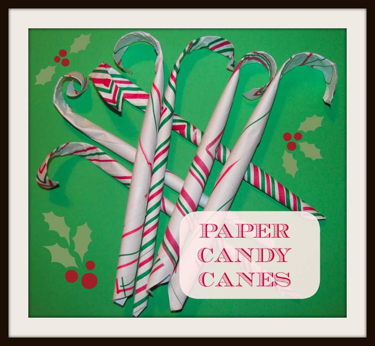The Chocolate Muffin Tree Paper Candy Canes