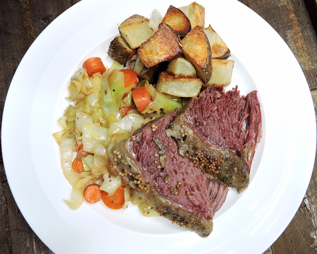 Just Jessie B Corned Beef & Cabbage Dinner with Roasted Potatoes