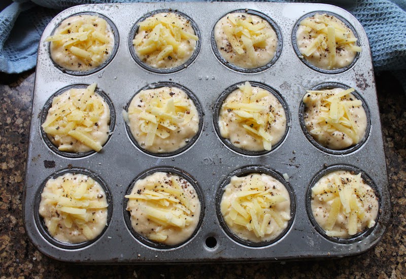 Food Lust People Love Buttermilk Cheddar Mini Muffins MuffinMonday