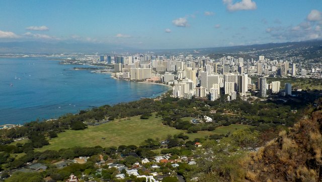 Honolulu vue du Diamond Head