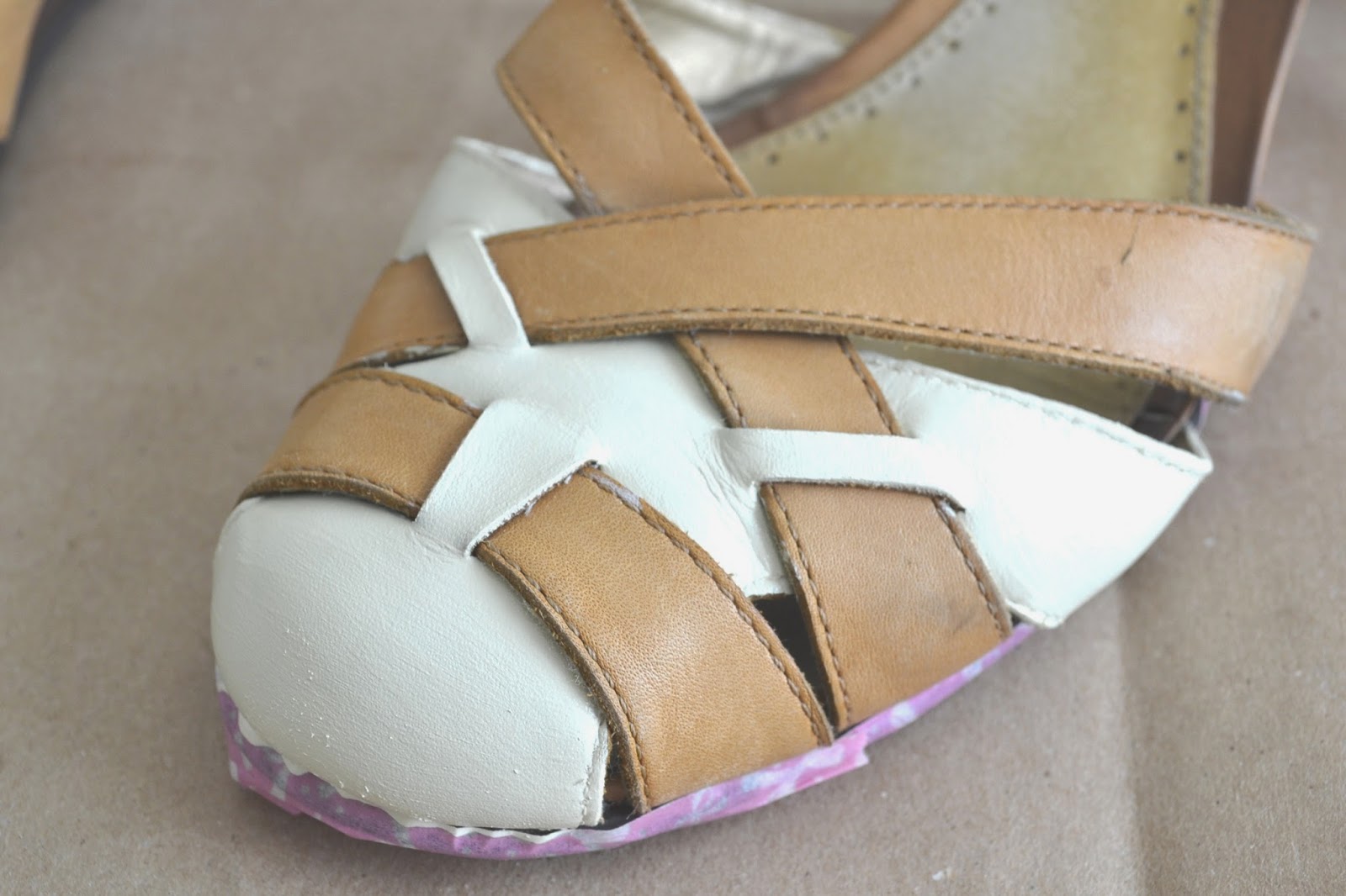 Tea Rose Home: Tutorial ~ How to Paint Leather Shoes