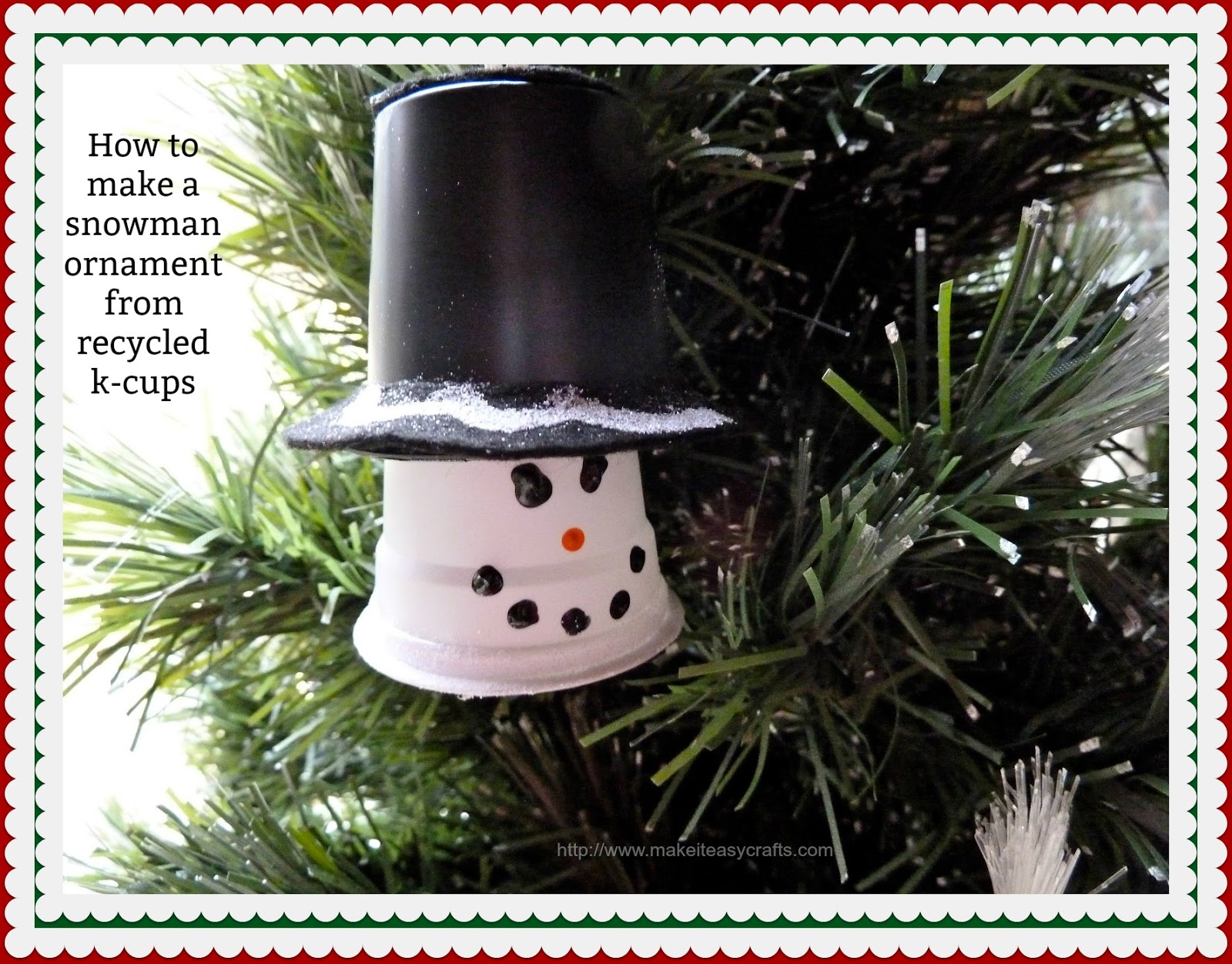 Make it easy crafts How to easily make an adorable snowman ornament
