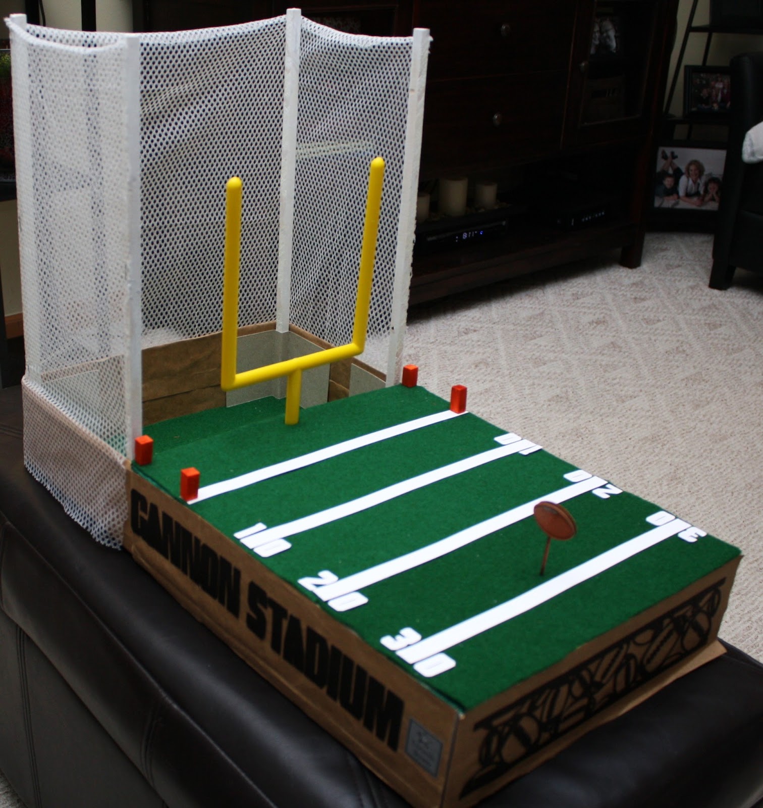 A Valentine Box! Football Field | Bits of Paper