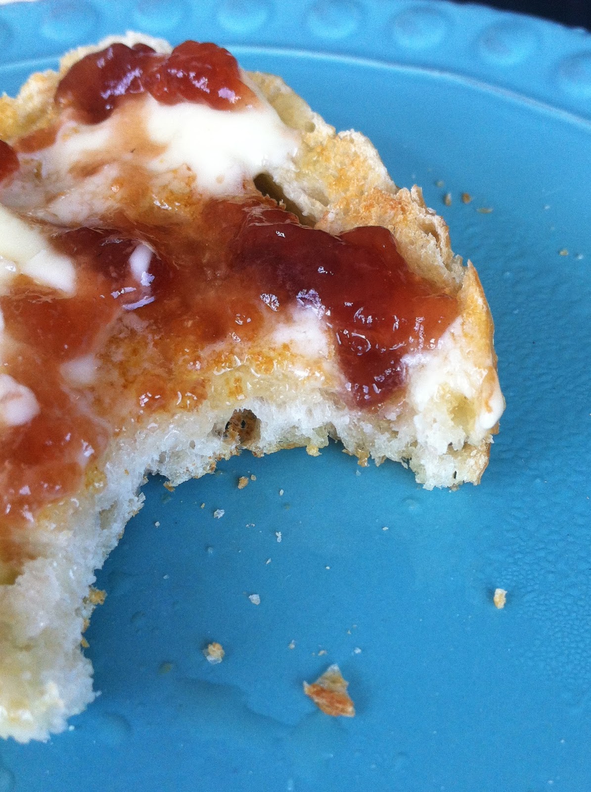 Eat Like a Heretic Sourdough Toast with Butter and Jam