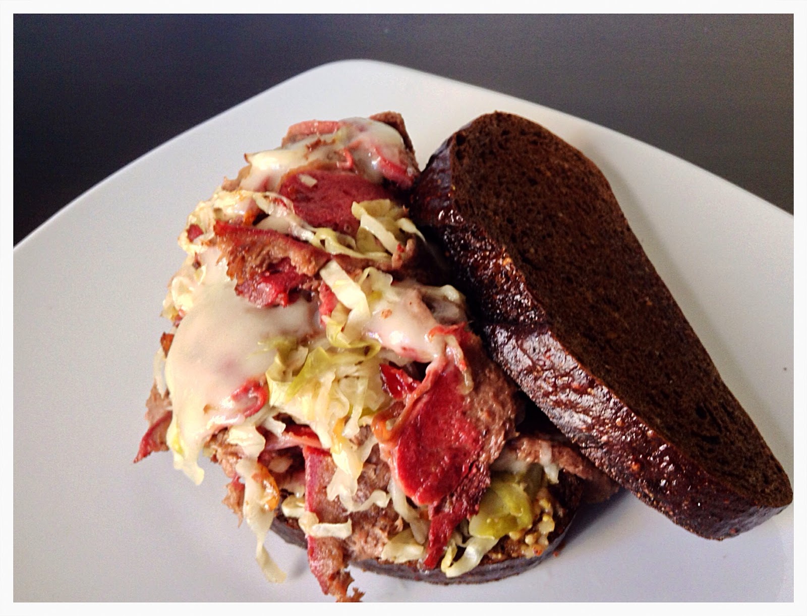 The Beer and Food Project Rueben Sandwich with Corned Beef Tongue