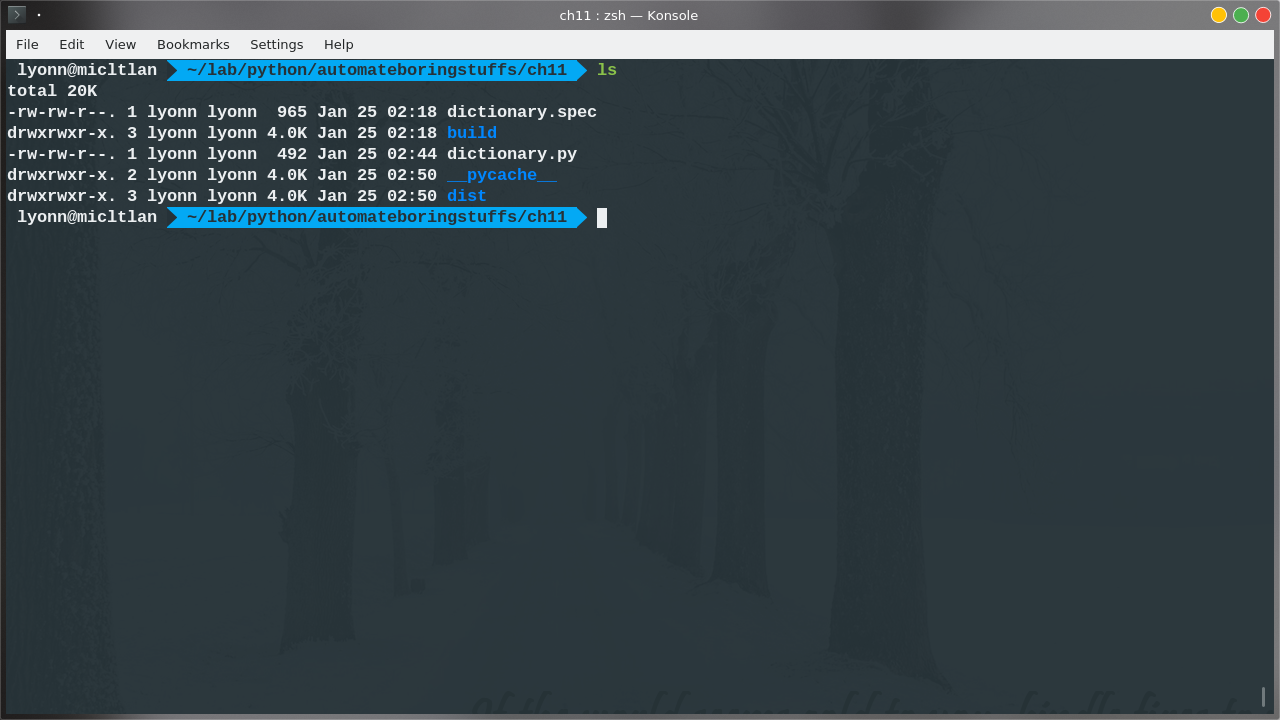 Diccionario español en la terminal.