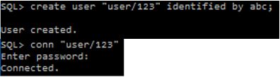 Oracle Database username rules