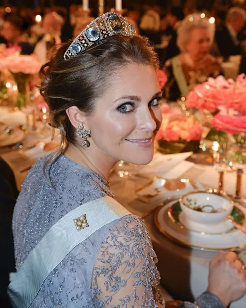 Princess Madeleine and Christopher O'Neill, Princess Christina attend the Nobel Prize Banquet 2015 at Concert Hall