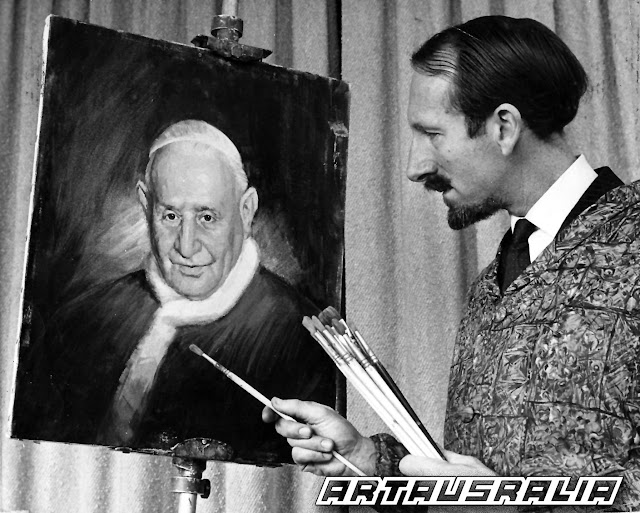 Paul Fitzgerald painting Pope John XXIII