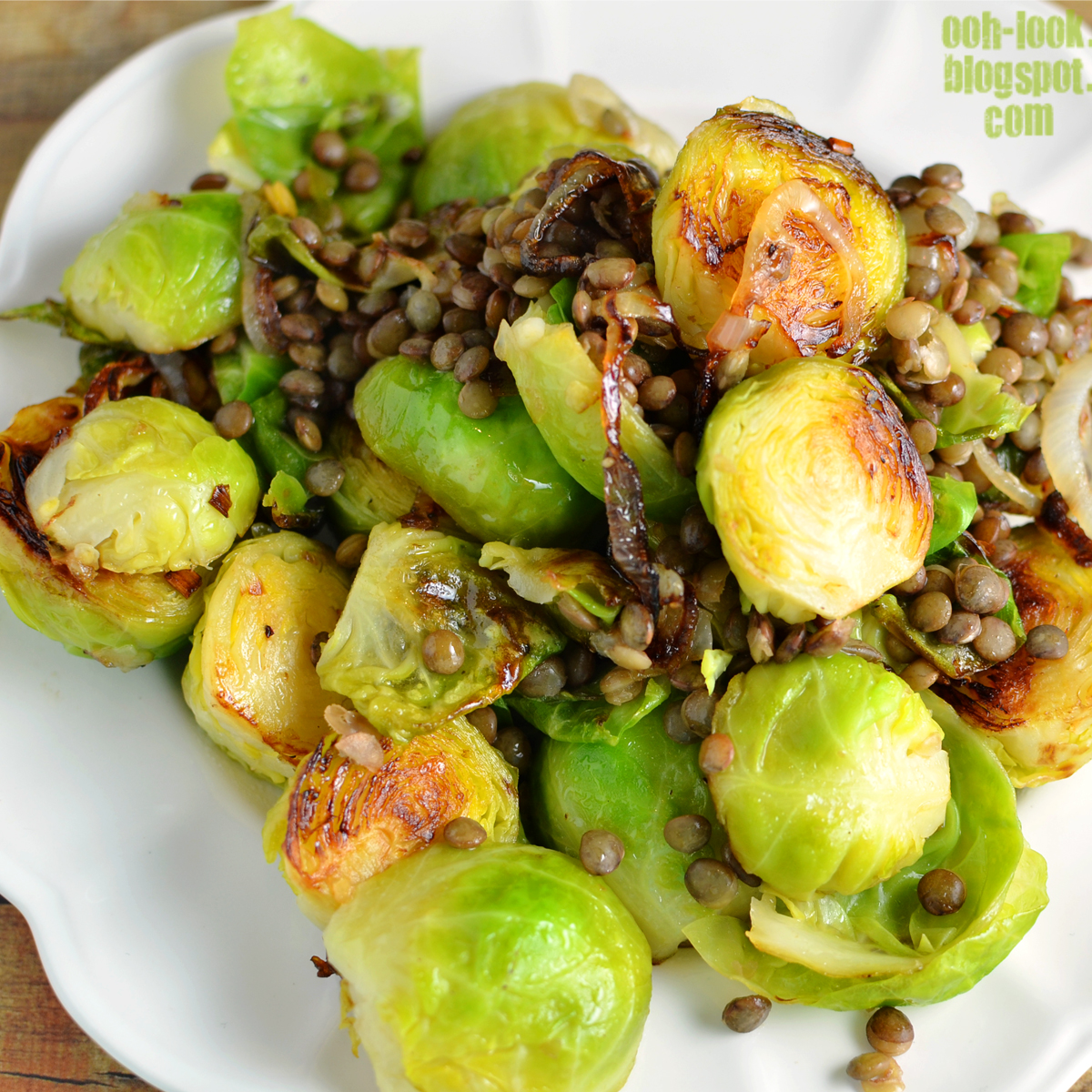 Ooh, Look... Unboring Brussels sprouts and lentils