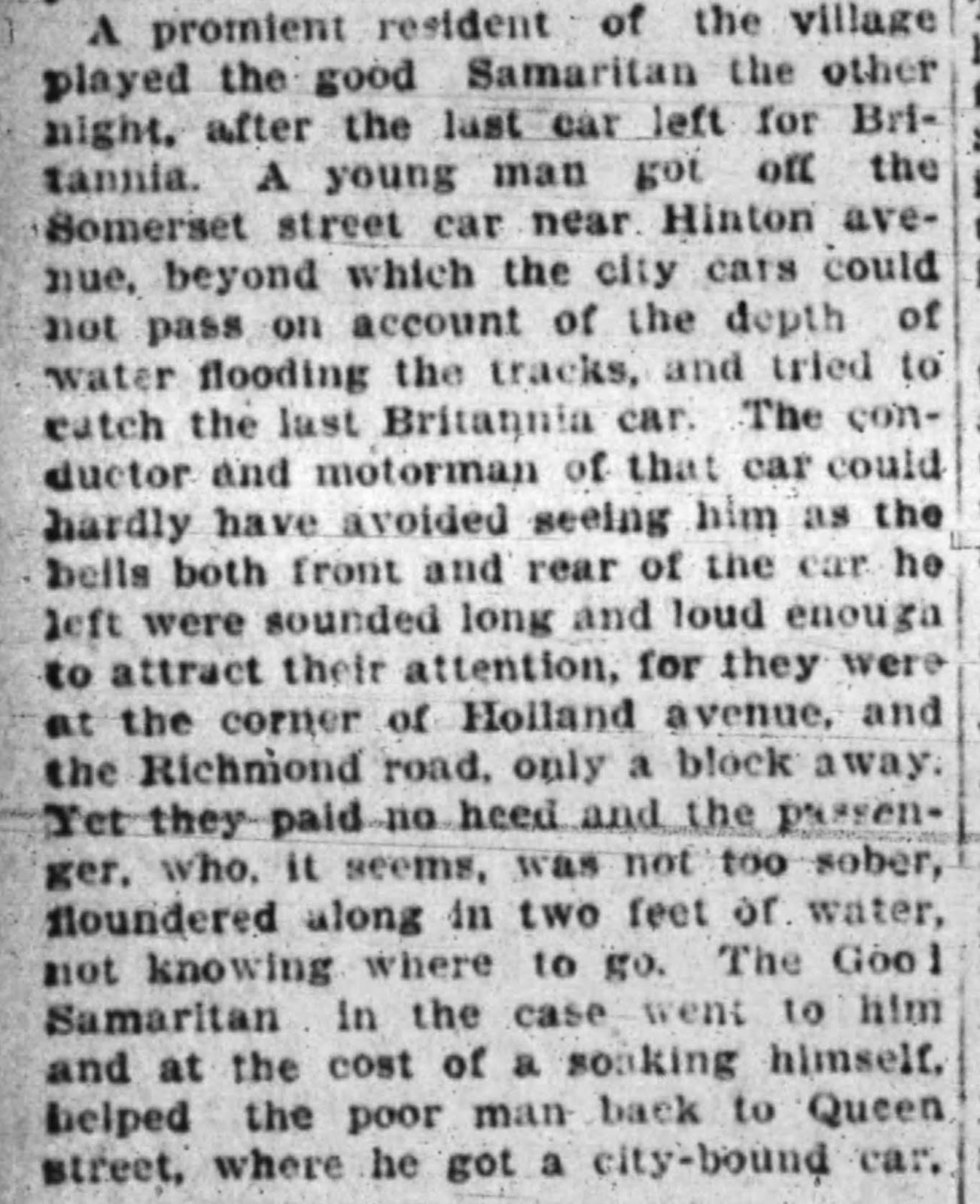 The Kitchissippi Museum Street Profiles The History of Hinton Avenue