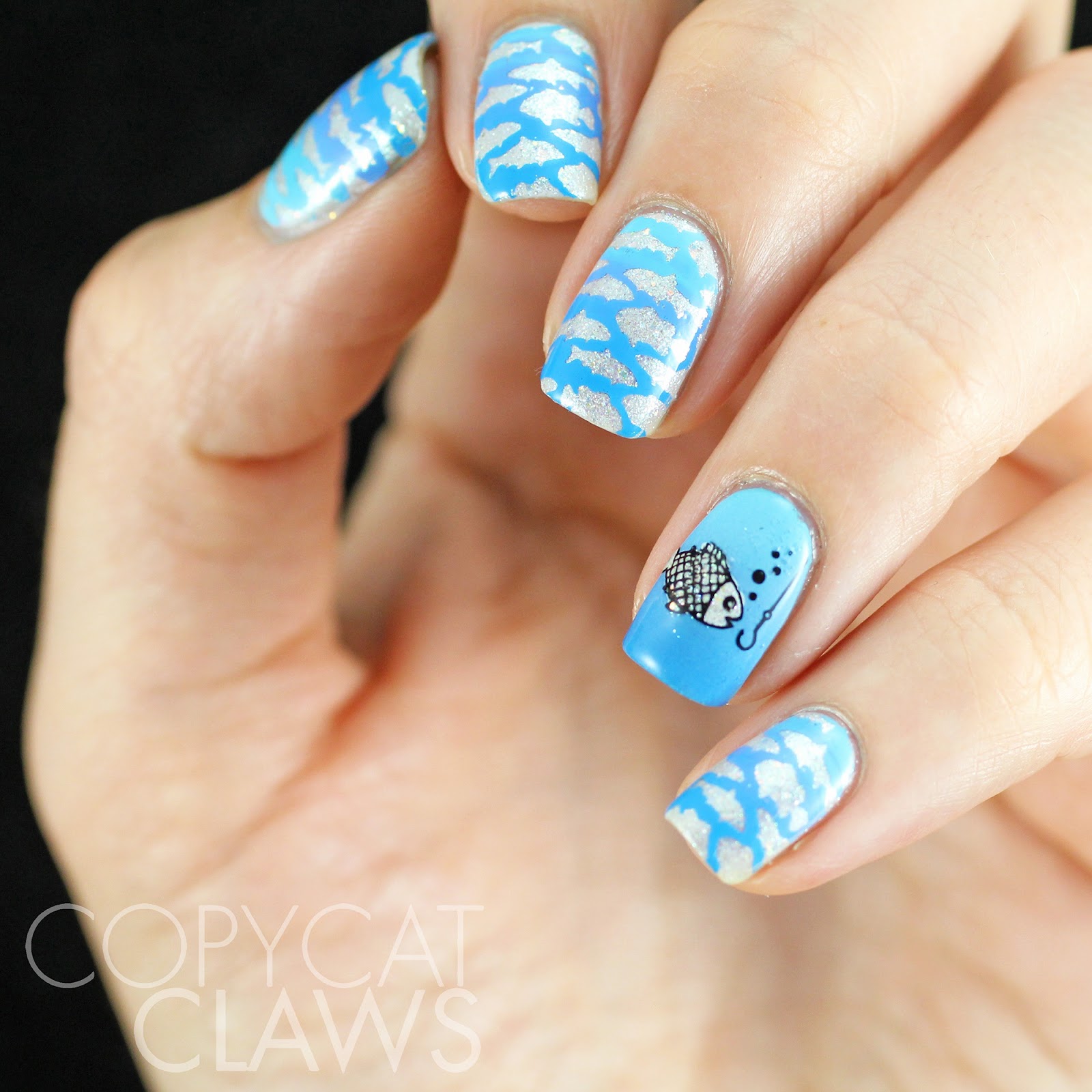 Copycat Claws Sunday Stamping Let's Go Fishing
