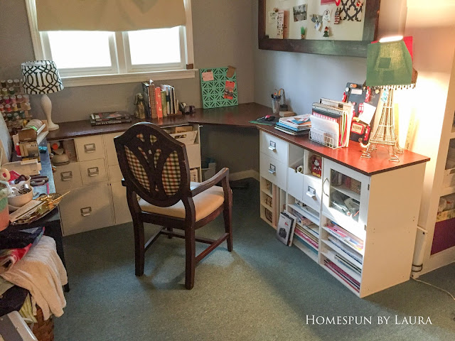 Homespun by Laura : One Room Challenge : Office / Sewing & Craft Room