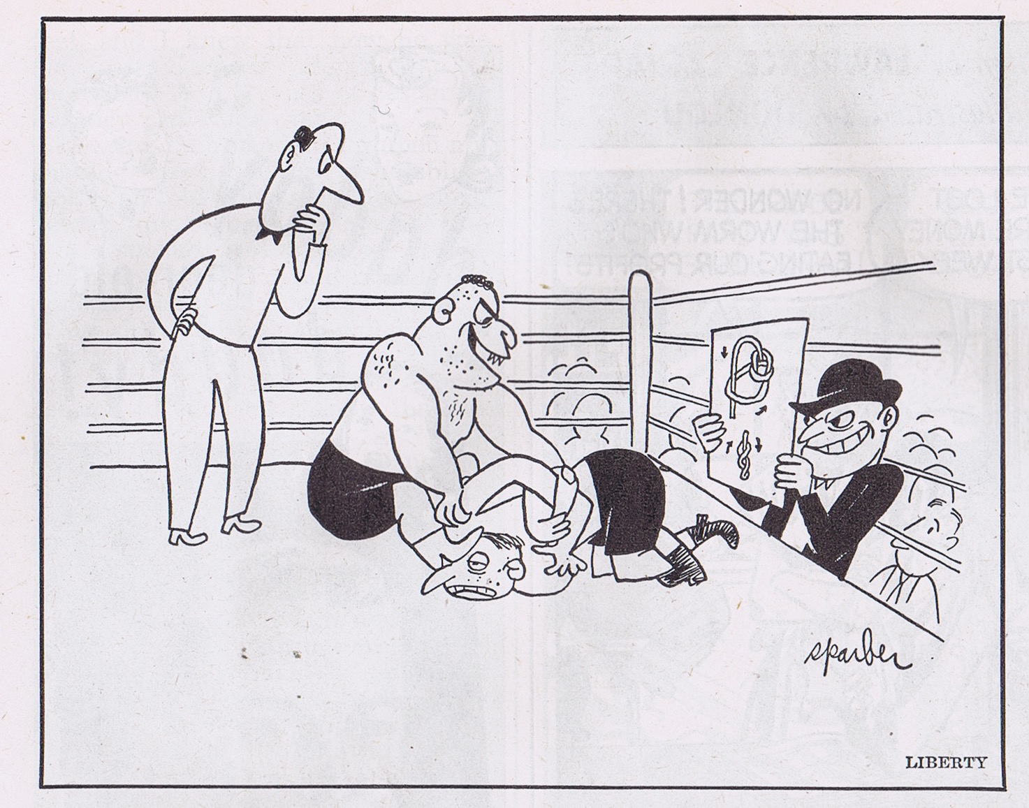 1954 New Yorker July 10 The maid goes skinny-dipping by Mary Petty 1954 New Yorker July 10 The maid goes skinny-dipping by Mary Petty