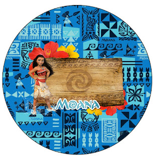 Moana: Free Printable Cupcake Toppers and Wrappers. Moana Toppers or Free Printable Candy Bar Labels.