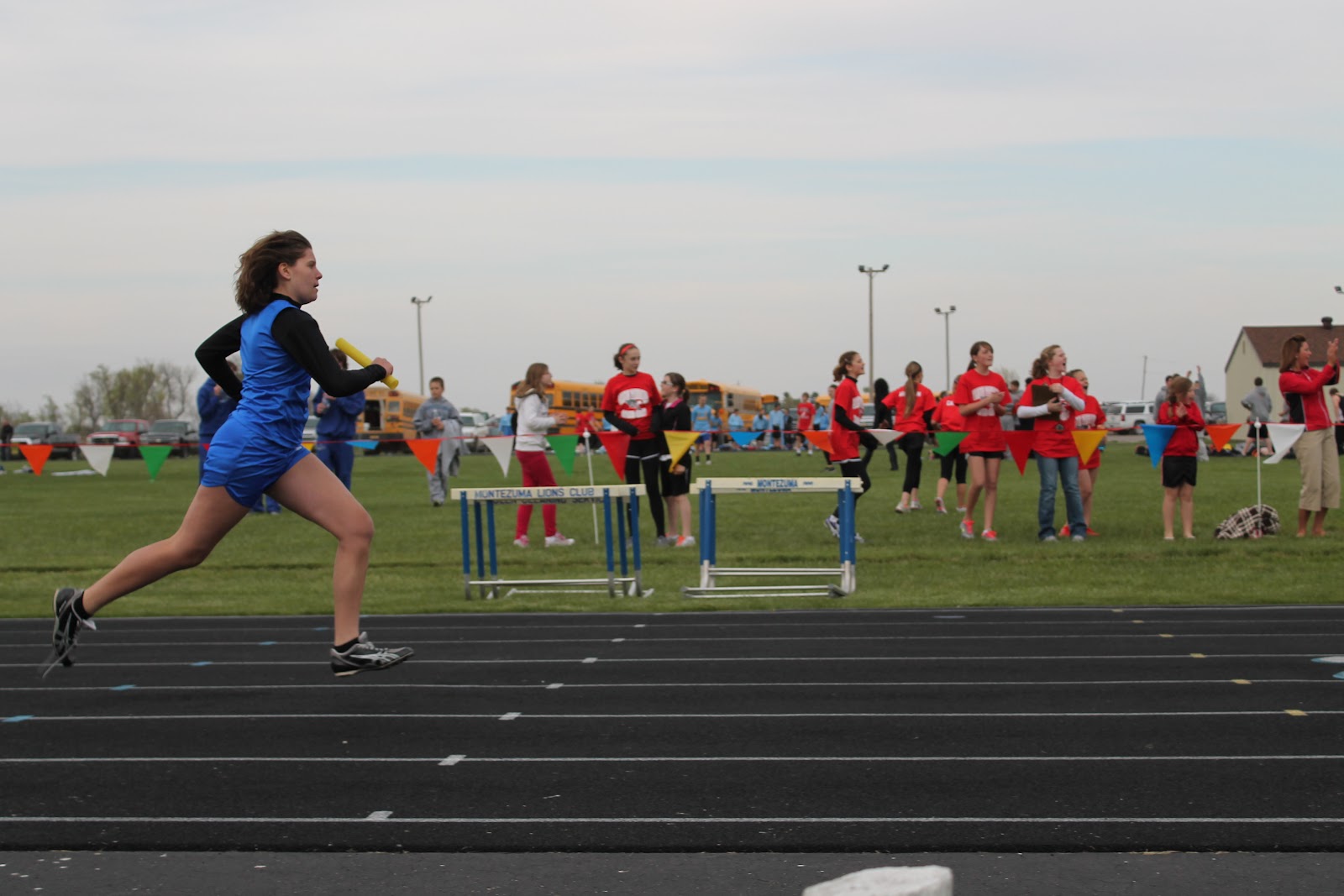 Montezuma Blue and White JH girls' track takes first at Early Bird Relays