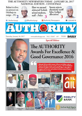 1 The Authority Newspapers Today January 26th, 2017